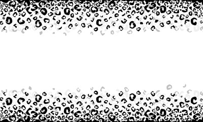cheetah leopard border black and white skin print pattern leopard background © riblesgraphics