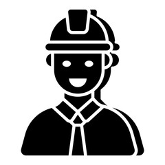 A creative design icon of labor