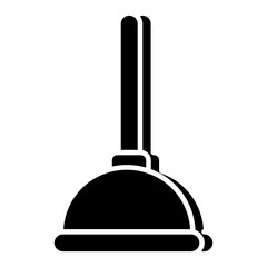 Editable design icon of plunger