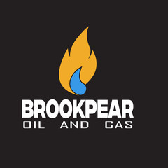 Abstract logo design with a BROOKPEAR.