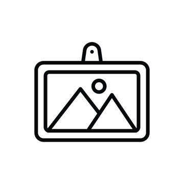photo Frame icon vector stock illustration.