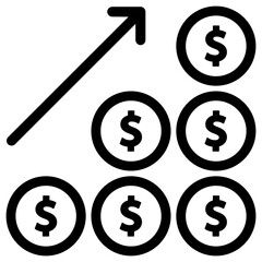 Obraz premium money and finance growth