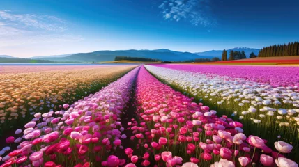 Foto op Aluminium Flower field beautiful background wallpaper © stocker