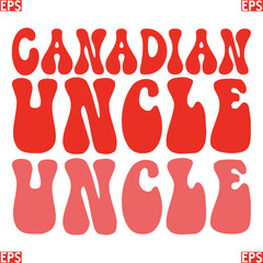 Canadian retro svg design