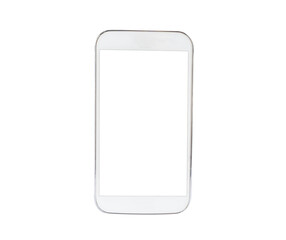 Mobile smart phone for communication isolated on white background.