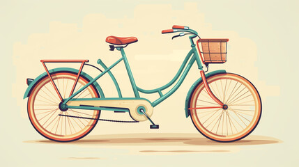 Fototapeta premium bicycle modern flat design, Outdoor activities