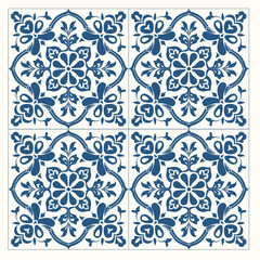 Graphic seamless pattern with blue color. Vector illustration isolated from background. 