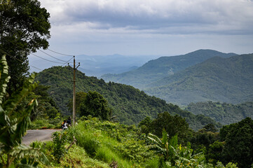 Beautiful green mountain landscape from Kerala 