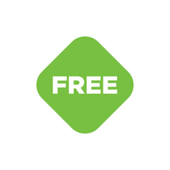 Free Label ribbon banner and label sticker badge tag advertising Vector illustration.