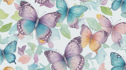 seamless pattern with butterflies, abstract background of butterflies