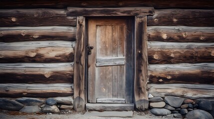 Une porte en bois d'une vieille maison ancienne campagnarde