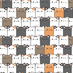 puzzle cat pattern, illustration