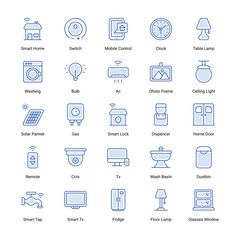 Smart Home related icon set