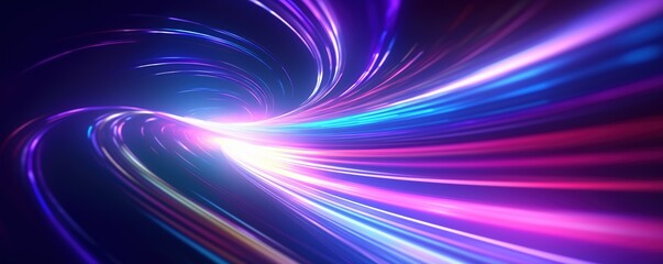 abstract futuristic background with pink blue glowing neon moving high speed wave lines and bokeh lights. Data transfer concept Fantastic wallpaper