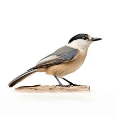 Naklejka premium Canada jay bird isolated on white. Generative AI