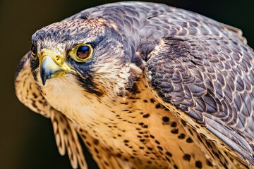 Closeup portrait of a hawk