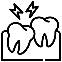 wisdom teeth teethache tooth dental dentist stomatology simple line