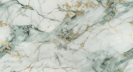 white and soft green marble texture extra bright, bright gold details, bright color lighting, realistic photograpy, soft stuido lighting, ai generative