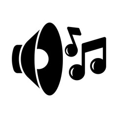 Music note icon vector on trendy style for design and print