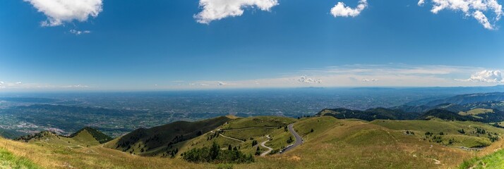 Obraz na płótnie Canvas Panorama view from the Monte Grappa Memorial