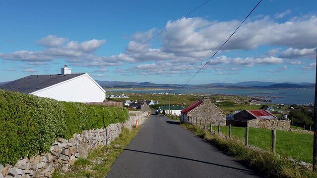 The road to Cloughcor on Arranmore, County Donegal - Republic of Ireland
