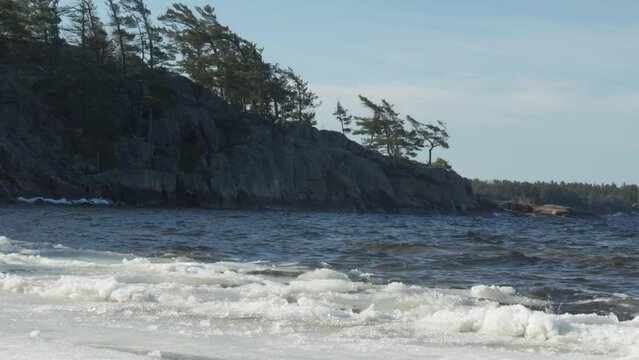 Crushed Spring thaw on Harold Point