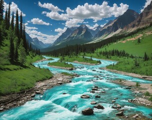 lake in the mountains