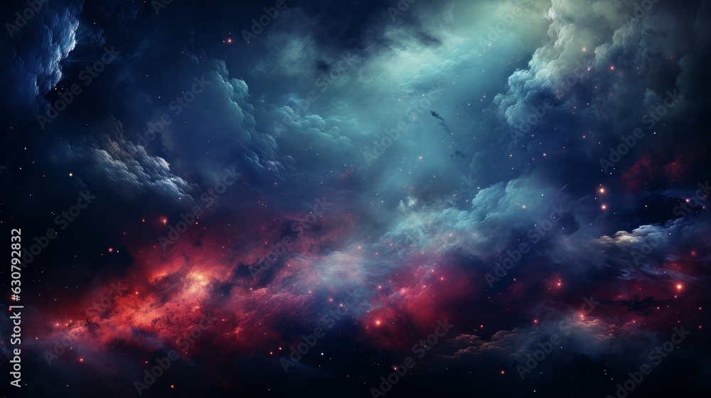 Canvas Prints space background with nebula and stars