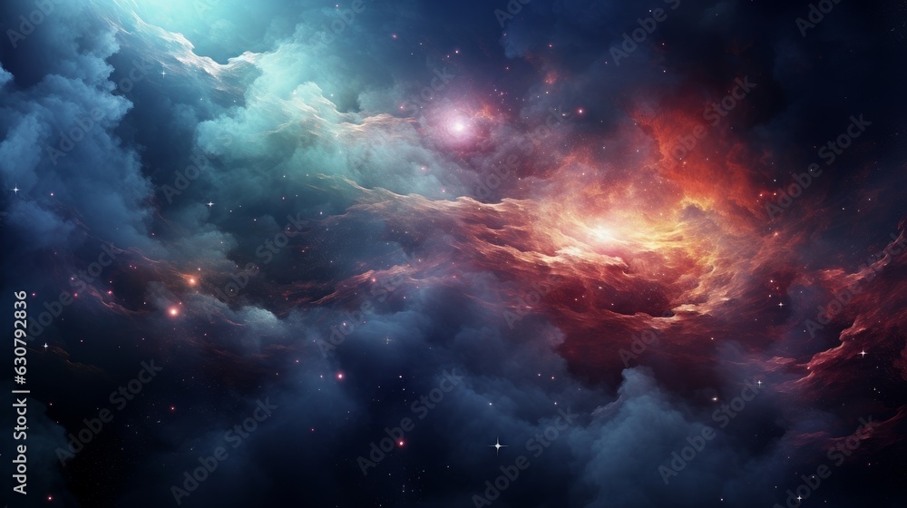 Canvas Prints space background with nebula and stars