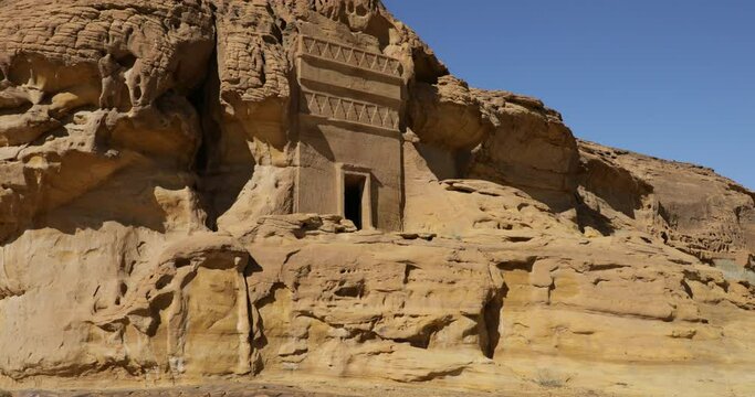 Nabataean tombs in Madain Saleh  Alula  Saudi Arabia
