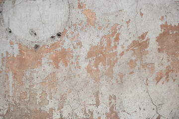 Old Plaster Wall Background with chipped paint