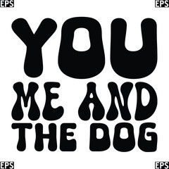 Obraz premium Dog and cats retro svg design 