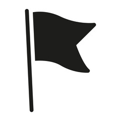 Flag single icon in glyph style