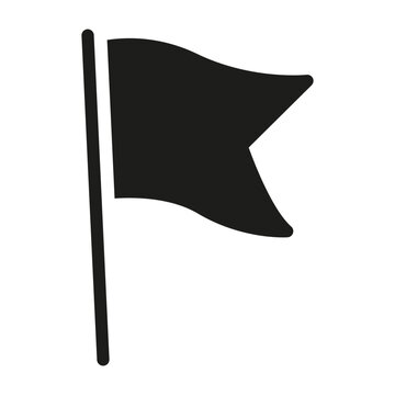 Flag single icon in glyph style