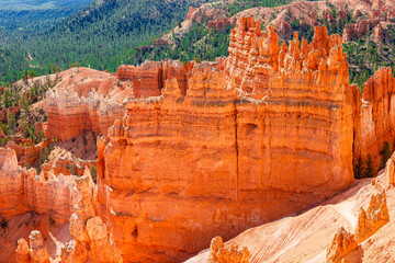 Amazing nature with beautiful hoodoos, pinnacles and spires rock formations including famous Thor's...