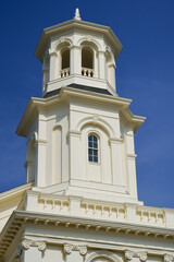 Fototapeta na wymiar Tower of Provincetown public library Cape Cod MA USA