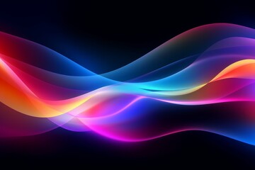 Vibrant abstract gradient line