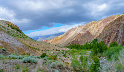 Landscape in Altai Mars mountains