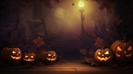 Halloween spooky background with copyspace.