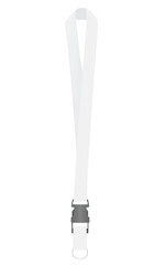 White blank lanyard. vector illustration