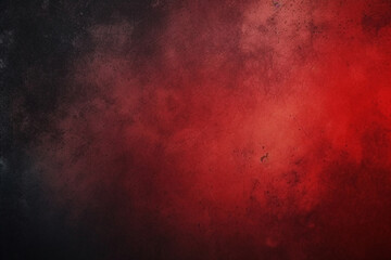 Gradient of red and black with abstract blur and grainy texture