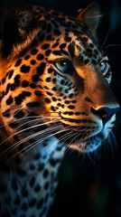 Fototapeta premium leopardo lindo e poderoso 