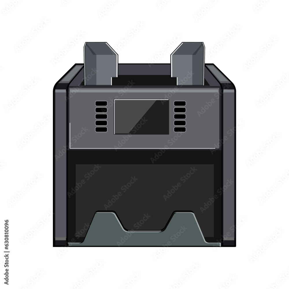 Canvas Prints banknote counter machine cartoon. equipment payment, bill pay, office financial banknote counter machine sign. isolated symbol vector illustration