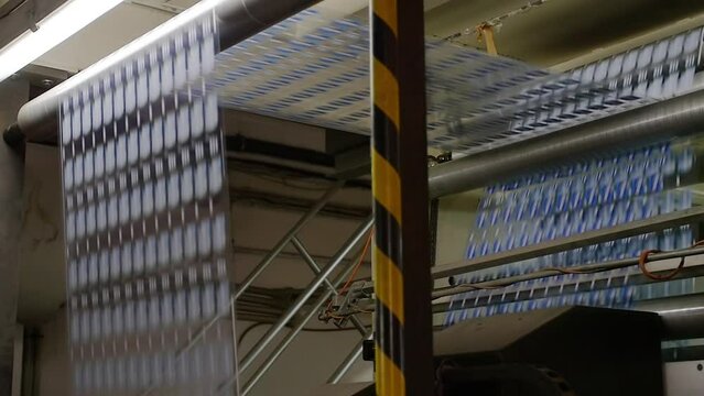 High-Speed Label Printing Press in Action