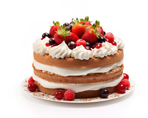 cake with strawberries