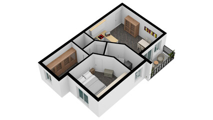 Apartment. Floor plan of a beautiful apartment. 