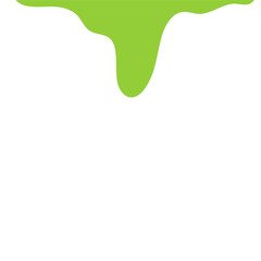 Fototapeta premium Melted Green Toxic Slime Blob