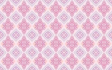 Geometric ethnic oriental seamless pattern traditional Design for background,carpet,wallpaper,clothing,wrapping,Batik,fabric,Vector illustration.embroidery style.