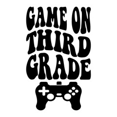 Game On Third Grade Svg