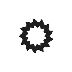 Gear illustration logo icon vector flat design template and symbol